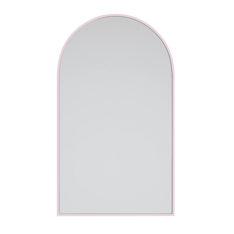 Glass Warehouse Arched Stainless Steel Framed Wall Mirror