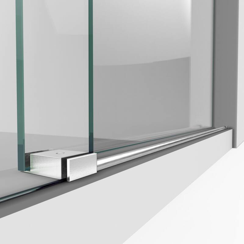 DreamLine Enigma-XO 68-72 in. W x 76 in. H Fully Frameless Sliding Shower Door - 68" - 72" W