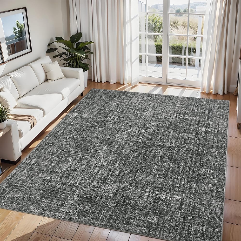 Washable Living Room Rugs Farmhouse Rug Modern Solid Carpet Soft Non Slip