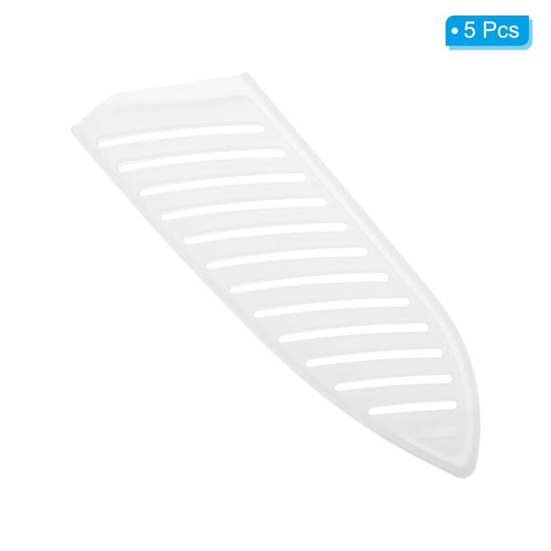5Pcs PP Kitchen Knife Sheath Cover Sleeves for 5" Santoku Knife, White