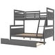 preview thumbnail 17 of 20, Twin Over Full Bunk Bed With Ladder,Twin Size Trundle