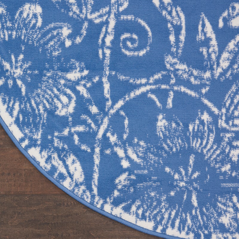 Nourison Whimsicle Country Farmhouse Floral Area Rug