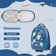 preview thumbnail 7 of 20, 16 Inch Kids Carry-On Luggage Hard Shell Suitcase with Wheels - 13" x 10.5" x 19"-32"