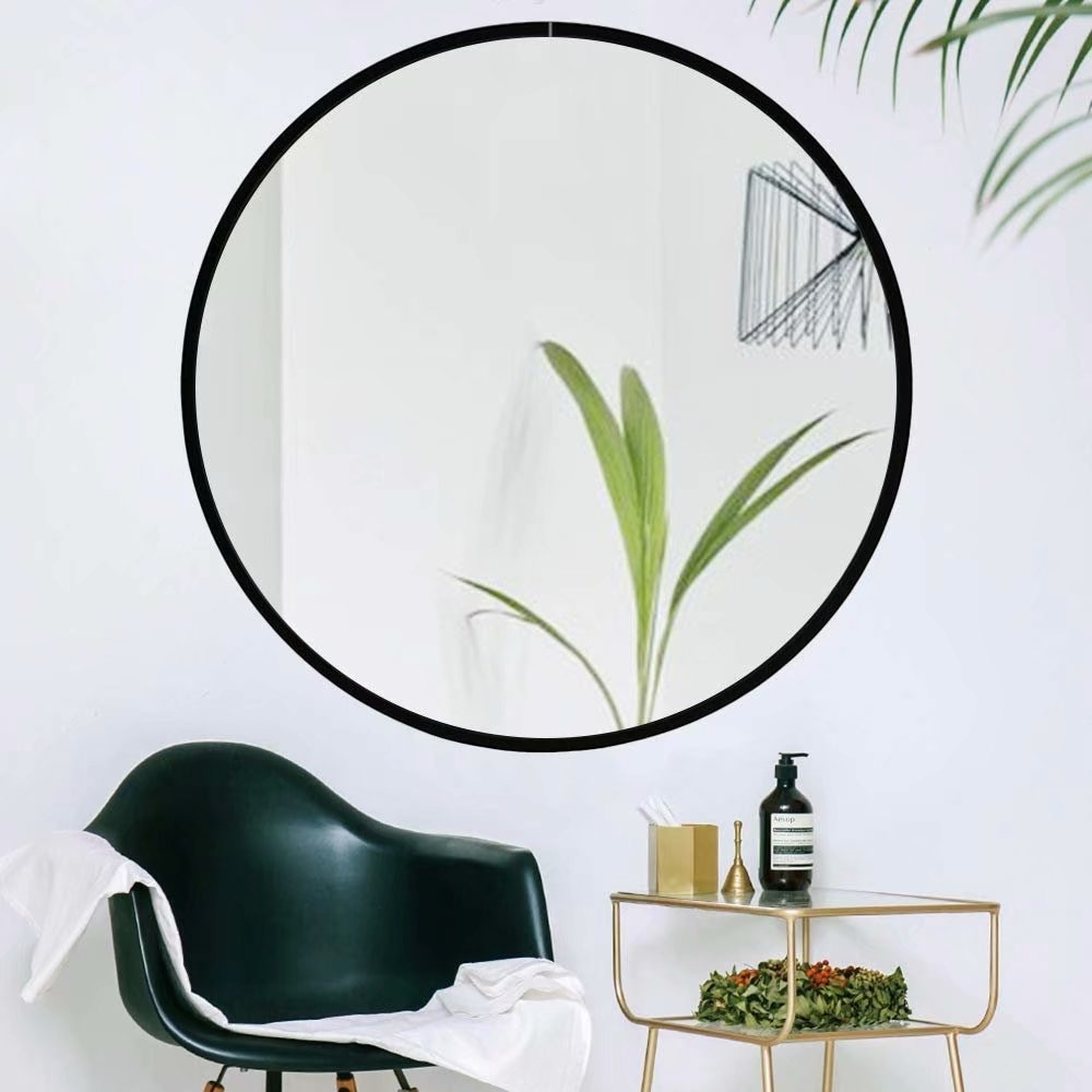 Large Aluminum Alloy Round Mirror