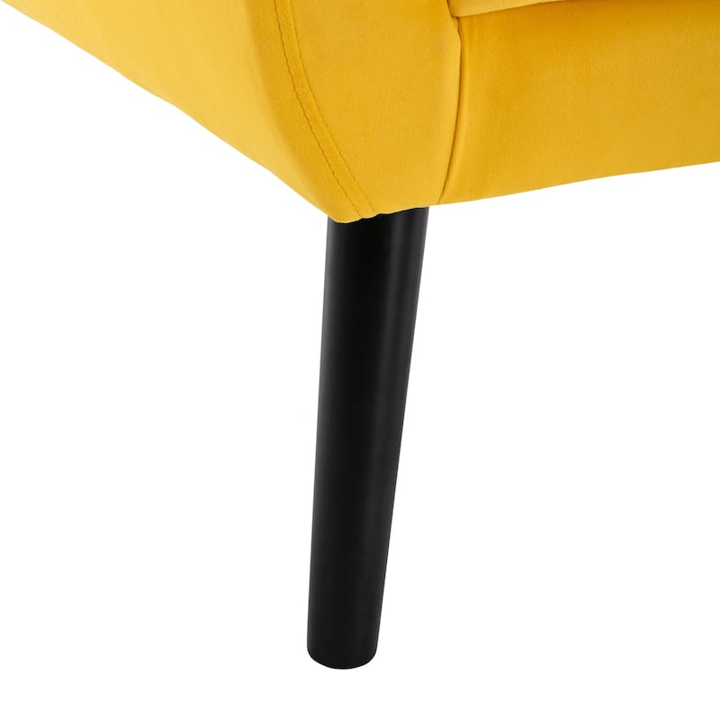 Modern Soft Velvet Material Ergonomics Accent Chair