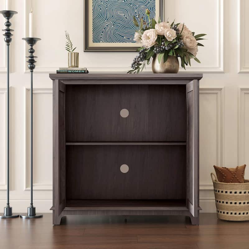 Elegant sideboard with 2 acrylic mirrored doors Sideboard and Buffet