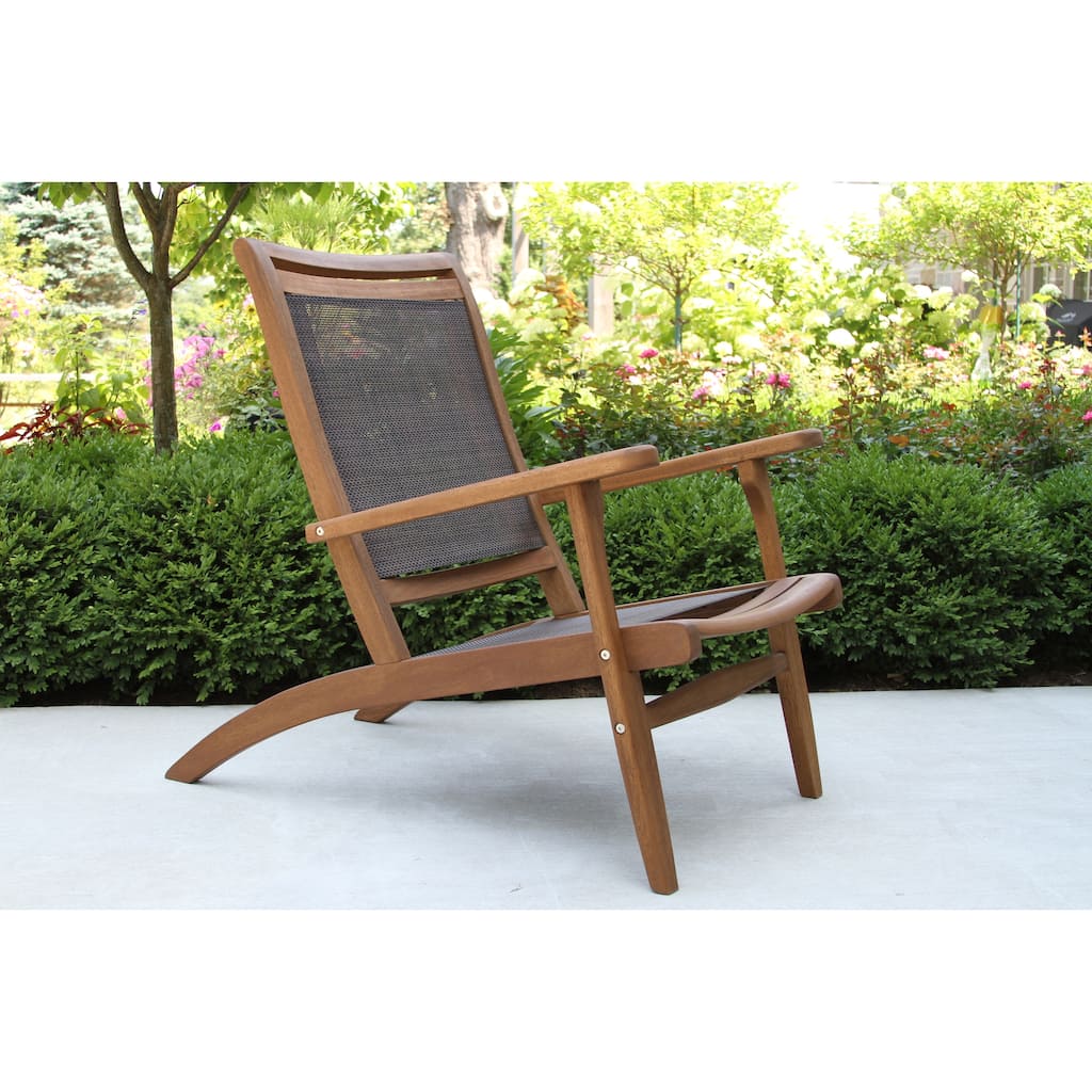 Eilaf Dark Brown Sling and Eucalyptus Lounger
