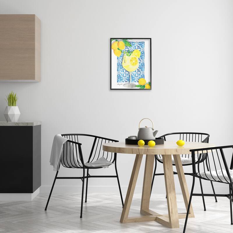 Stupell Mediterranean Limoncello Drink Framed Giclee Art Design By Hillary Holt