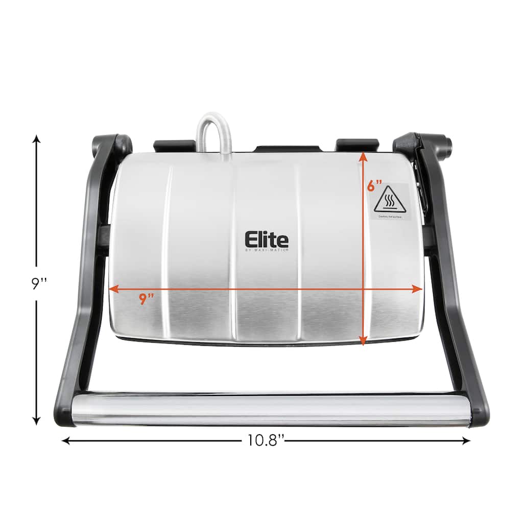 Elite Cuisine 3 in 1 Panini Press & Grill