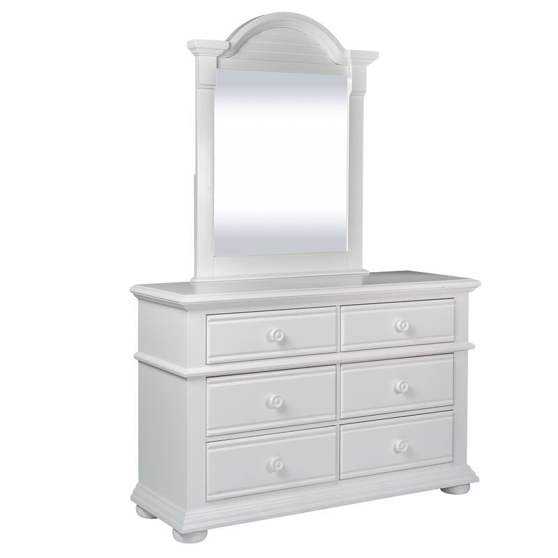 Liberty Furniture Summer House Youth Panel Bedroom Set with Bed, Dresser, Mirror- Full or Twin