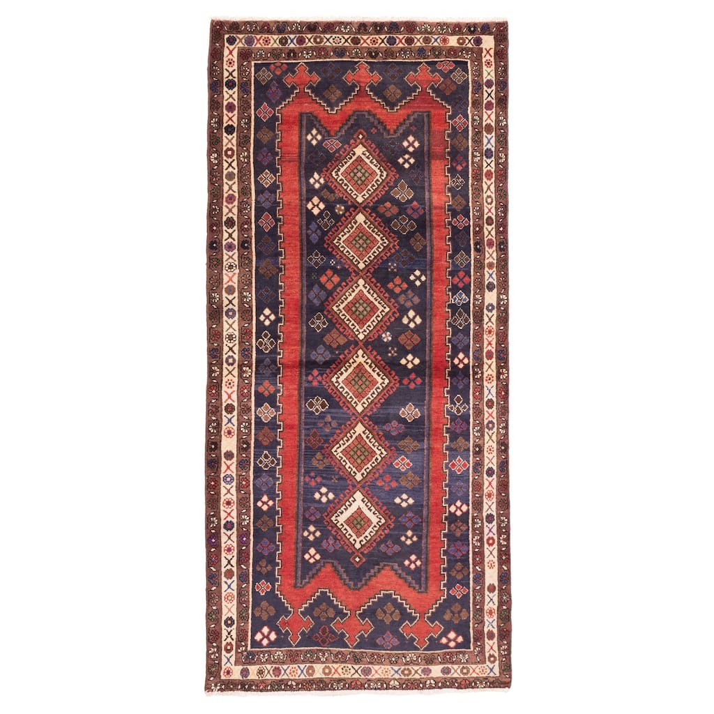 ECARPETGALLERY Hand-knotted Konya Anatolian Dark Navy Wool Rug - 3'3 x 7'7