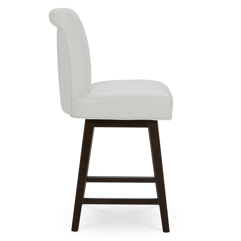 Spruce & Spring Noah Modern Upholstered Counter Height Swivel Barstool Single