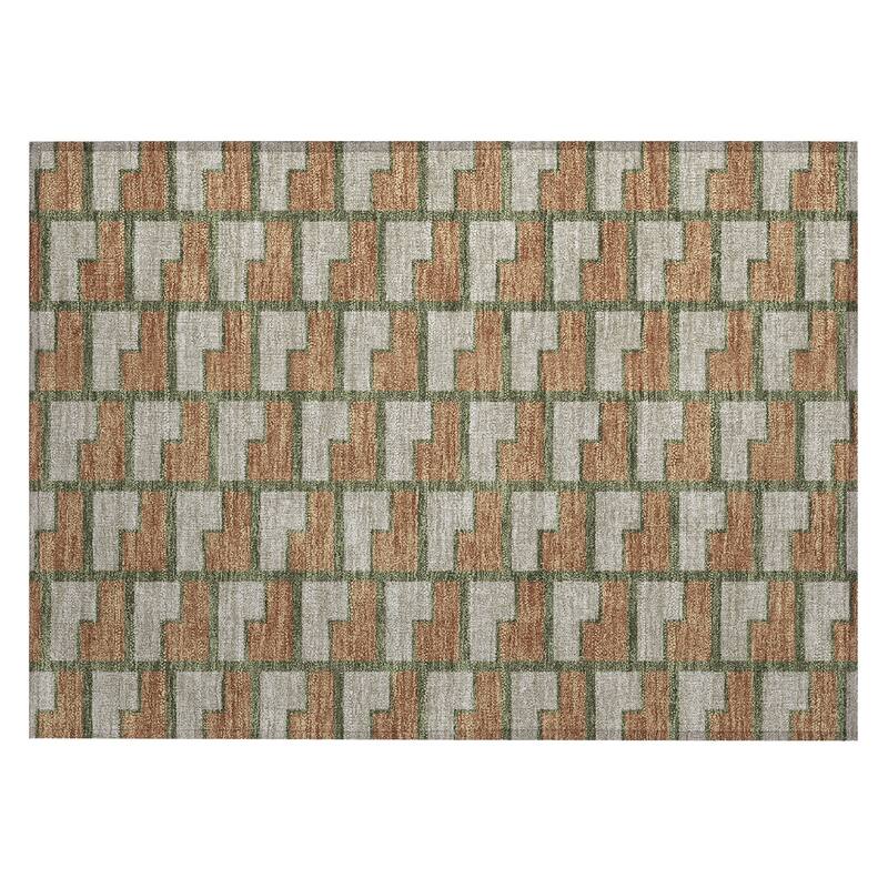 Machine Washable Indoor/ Outdoor Modern Cody Chantille Rug