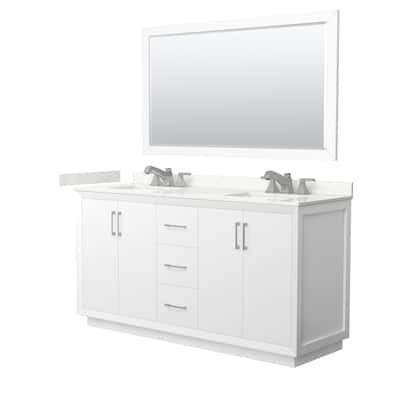 Wyndham Collection WCF414166D-QTZ-US3M58 Strada 66" Free Standing