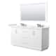 Option White / Giotto Quartz Top / Brushed Nickel