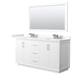 Option White / Giotto Quartz Top / Brushed Nickel