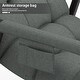 preview thumbnail 7 of 7, Cloth Rocking Chair Lunch Break Sofa Rocking Chair Modern Balcony Lounge Chair - N/A