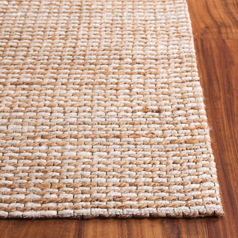SAFAVIEH Flatweave Natural Bessi Fiber Farmhouse Hemp Rug