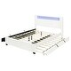 preview thumbnail 8 of 29, Queen Platform Bed with RGB LED, Trundle, and Storage