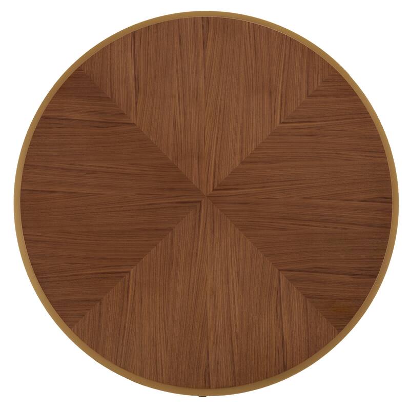 Vanderson Natural Wood and Gold Dining Set by iNSPIRE Q Modern