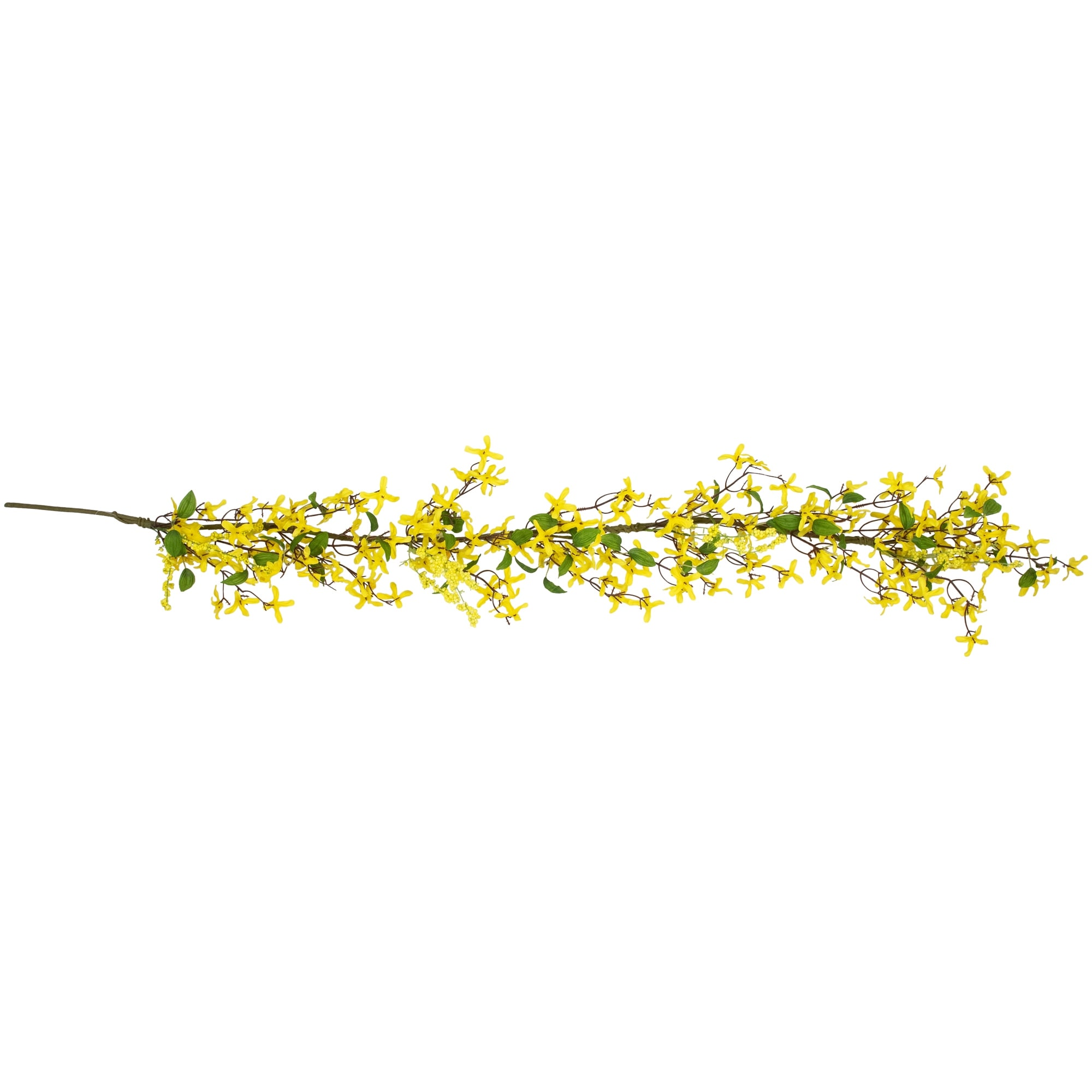Forsythia and Berry Floral Spring Garland - 5' - Yellow