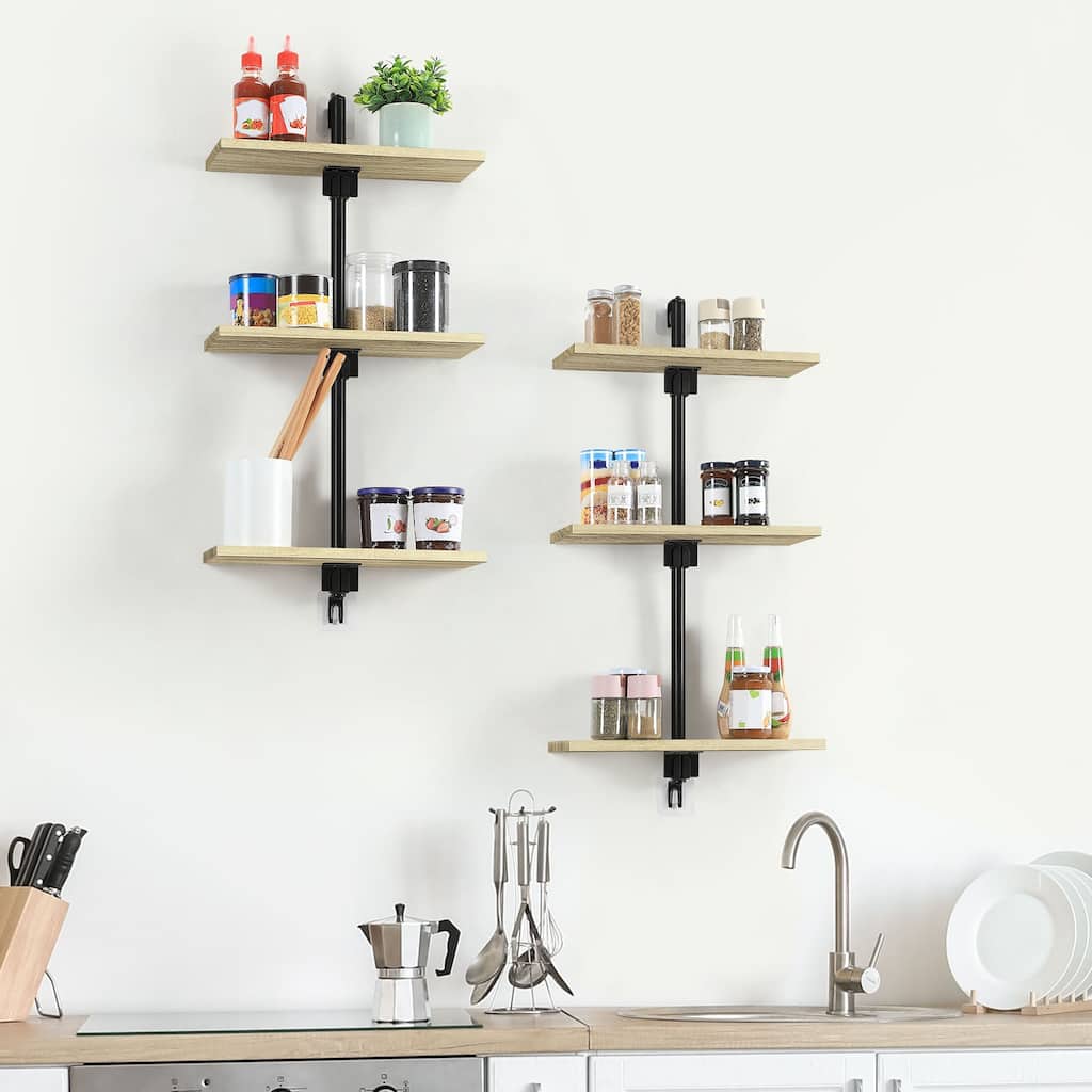 Floating Shelves Bathroom for Wall, Adjustable Height Wall Shelf Above Toilet