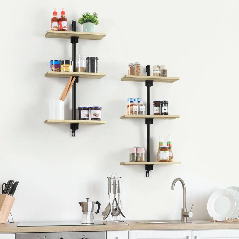 Floating Shelves Bathroom for Wall, Adjustable Height Wall Shelf Above Toilet