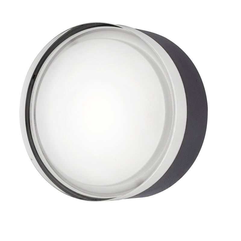 AFX EMAF06LAJD1 Emma 6" Wide Flush Mount Drum Ceiling Fixture - Black