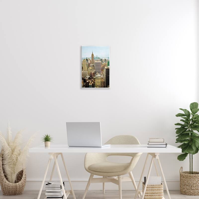 Stupell Overlooking Cityscape Buildings Wall Plaque Art Design By Seven Trees Design