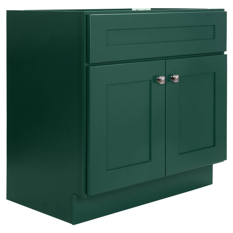 Design House 215434 Brookings 30" Single Free Standing Vanity Cabinet - Hunt Club - Natural Finish