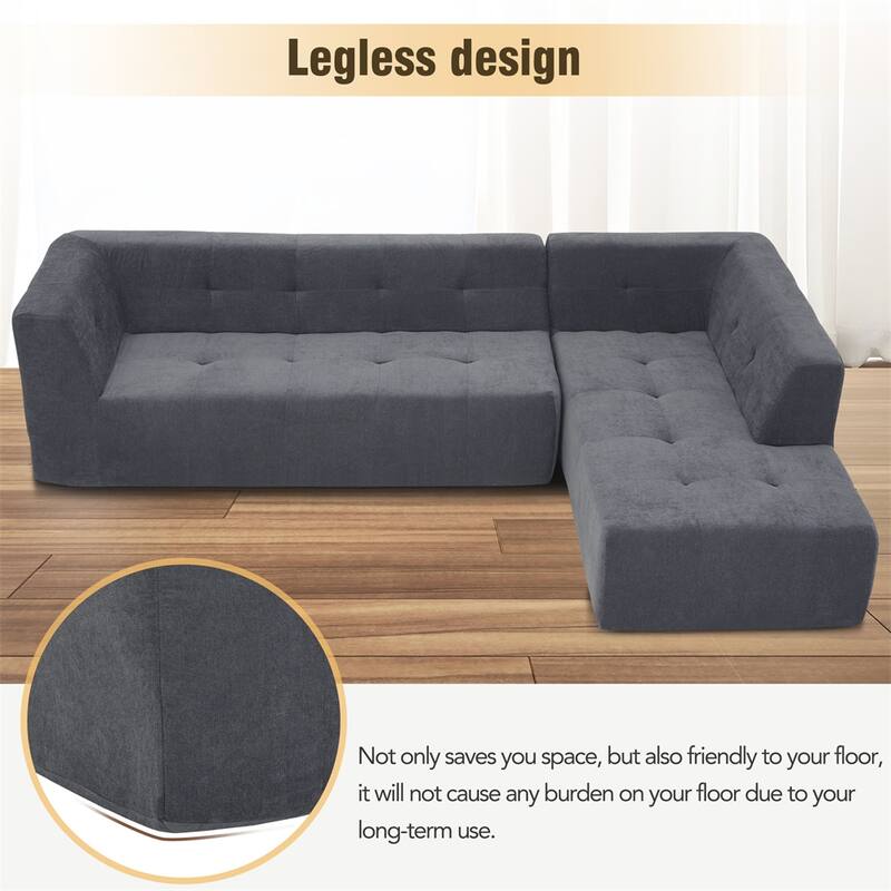 Modular L-Shaped Combination Minimalist Free Combination Sofa
