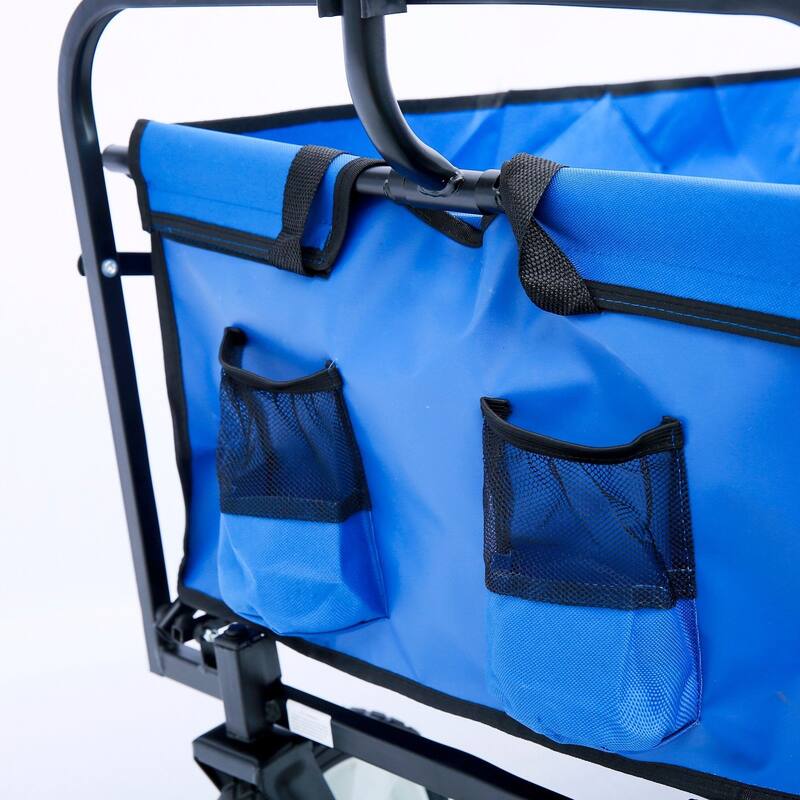 Multifunctional Folding Cart with 360° Rotating Wheels