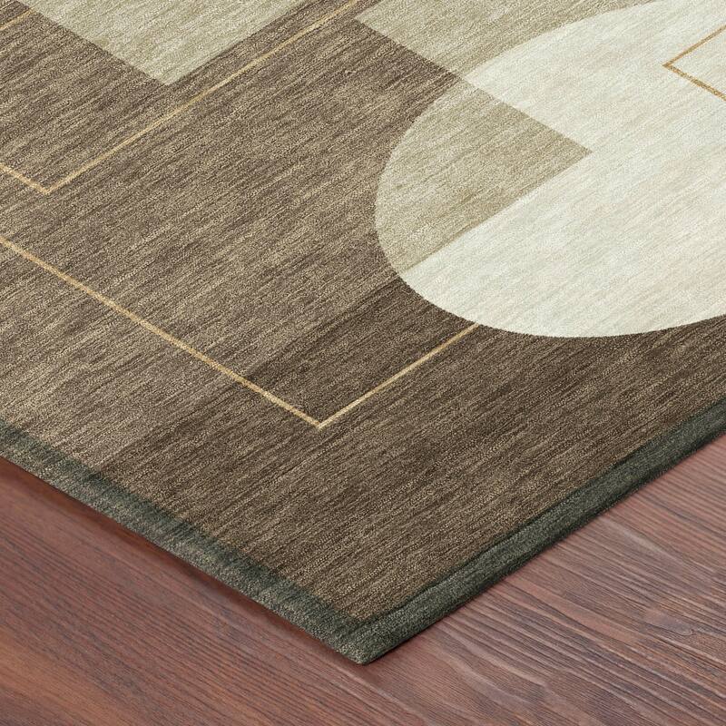 Machine Washable Indoor/ Outdoor Modern Filly Chantille Rug