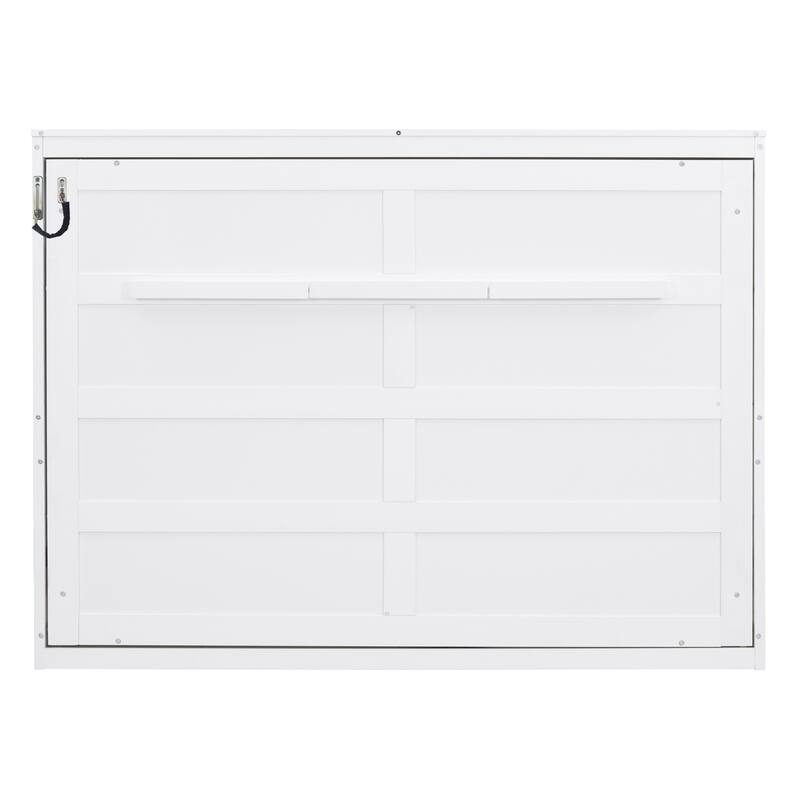 Roomfitters Full/Queen Size Murphy Bed Wall Bed with Space-Saving Fold Down Design, Modern Platform Bed Frame
