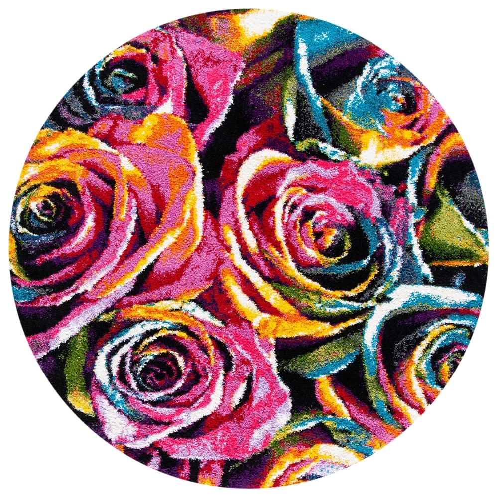 SAFAVIEH Fiesta Shag Bjort Rose Rug