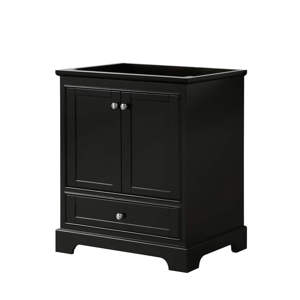 Wyndham Collection Deborah 29-1/4" Free Standing Single Wood Vanity