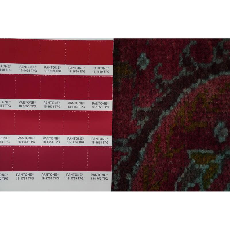 Hand Knotted Oriental 100% Wool Carpet Traditional Floral Red Heriz Area Rug - 8' 9'' X 6' 8''