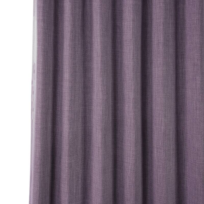 Exclusive Fabrics Faux Linen Room Darkening Curtain (1 Panel)