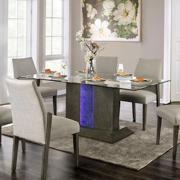 Furniture of America Idekulla Mid-century Grey 76-inch Dining Table. Opens flyout.