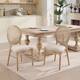 Option Beige-Rattan Round Back