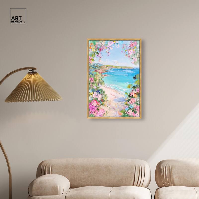 Hillside Harbor View II Canvas by Art Remedy