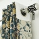 preview thumbnail 17 of 30, Fabdivine Handmade Pure Linen Fabric Eyelet Curtain Block Print Floral Drape