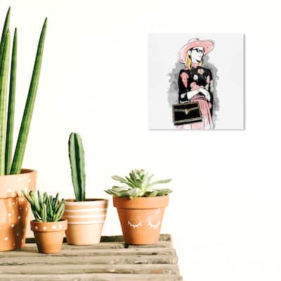 Wynwood Studio Canvas Fashion and Glam Florals for Her Pink and Pastel Pink Glam Wall Art Canvas Print