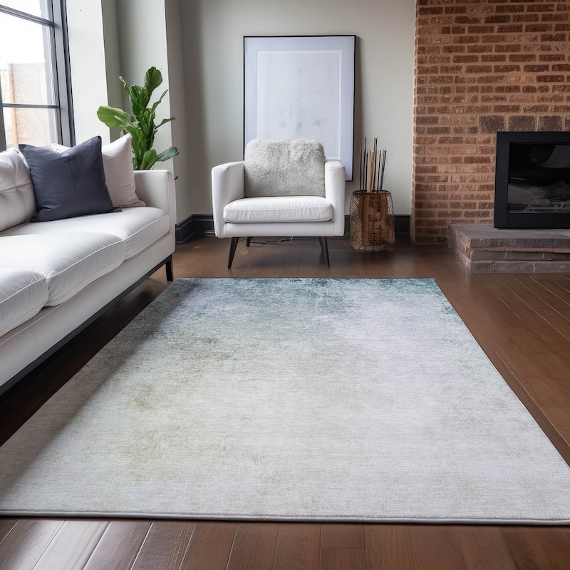 Machine Washable Indoor/ Outdoor Chantille Modern Ombre Rug - 10' x 14' - Beige