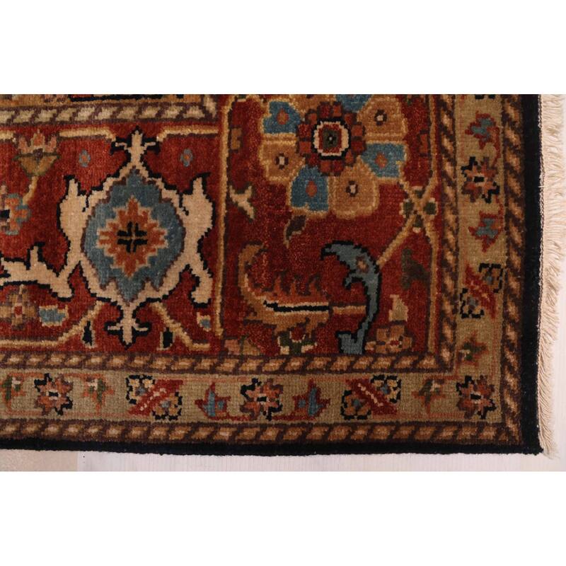 ECARPETGALLERY Hand-knotted Jules Sultane Dark Navy Wool Rug - 8'11 x 11'11