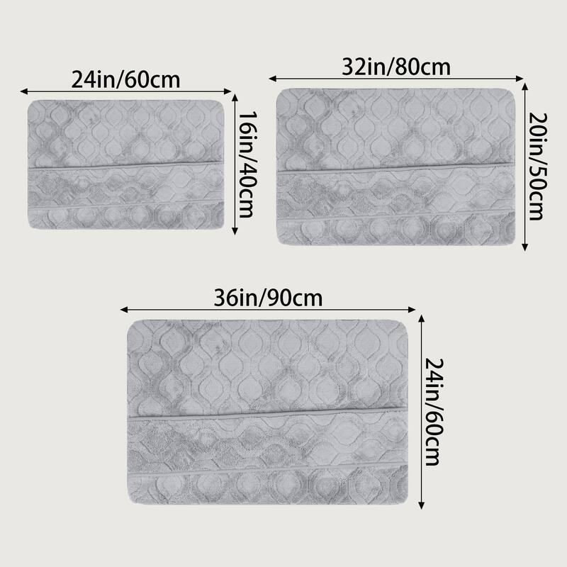 Quick Dry Bath Mat, Non Slip Absorbent Rug for Shower Floor, Bathroom Decor