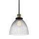 Option Black / Antique Brass / Clear Halophane