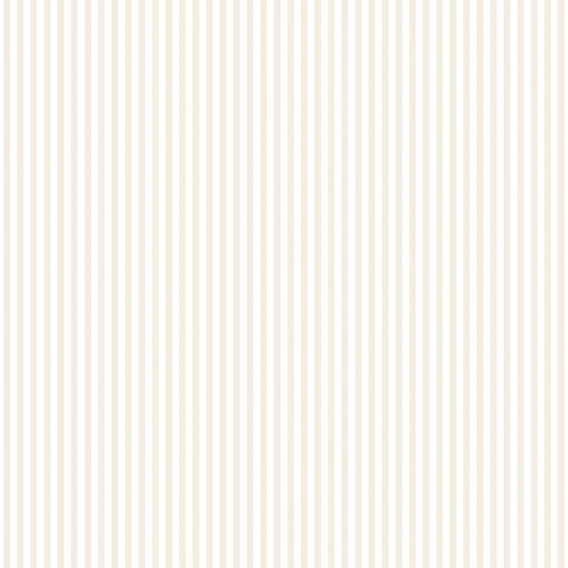 Galerie Wallcoverings Miniatures 2 Classic Stripe Design Vinyl on Non-woven Matte Wallpaper Roll - 33 feet x 21 inches - Off White