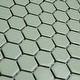 preview thumbnail 4 of 5, Merola Tile Metro Hex 1" Glossy Mint 11.86" x 10.25" Porcelain Mosaic