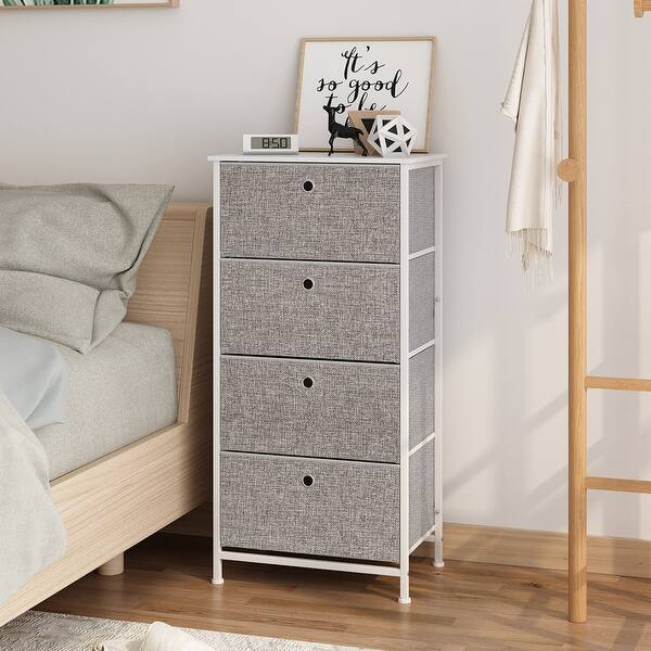 Shop Langria 4 Tier Dresser Tower Clothes Organizer With Easy Pull
